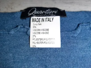 Maglia donna azzurra manica lunga