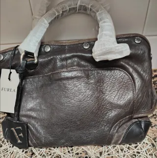 Bolso Furla Piel Marrón Negro Nuevo