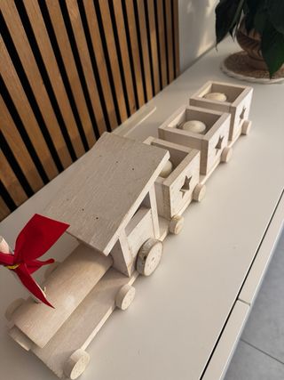 Trenino di Natale in legno