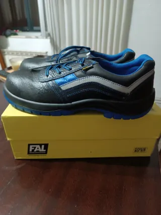 Zapatos de trabajo FAL negros y azules