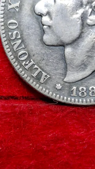 2 Pesetas Alfonso XII 1882