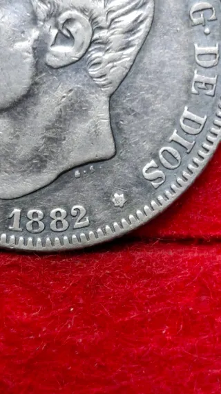 2 Pesetas Alfonso XII 1882