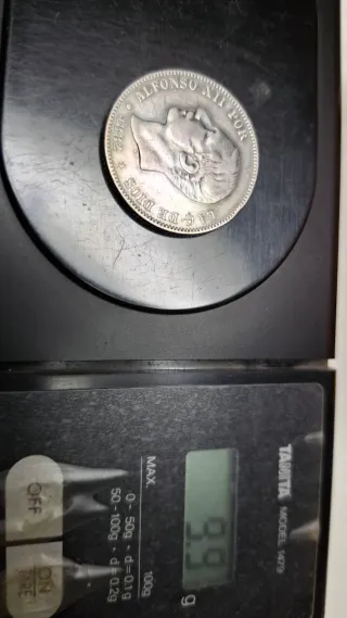 2 Pesetas Alfonso XII 1882