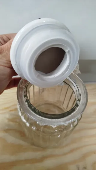 Barattolo in vetro con cuore