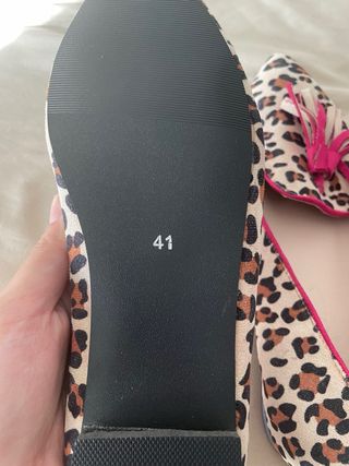 Bailarinas leopardo talla 41