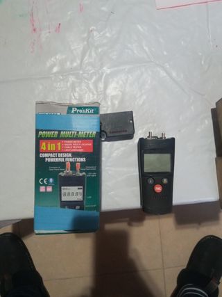 Medidor de potencia fibra óptica