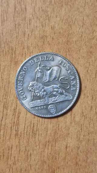 Moneta Fiorino 100 Quattrini 1859 Toscana