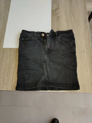 Falda vaquera Green Coast Talla 34 Negra