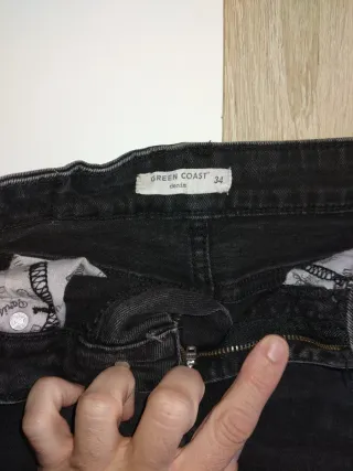 Falda vaquera Green Coast Talla 34 Negra