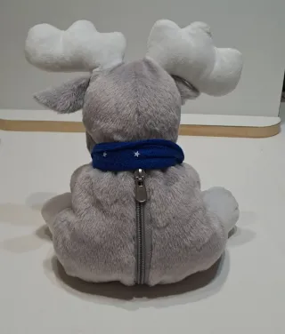 Peluche renna con tasca sul retro