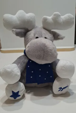 Peluche renna con tasca sul retro