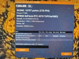 RTX 4070 TI 12GB HP (Muy Poco Uso) Tarjeta Grafica