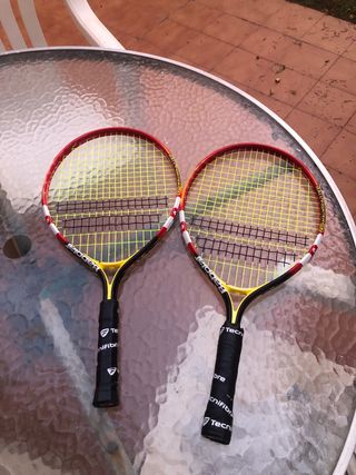 Lote de raquetas de tenis Artengo y Babolat