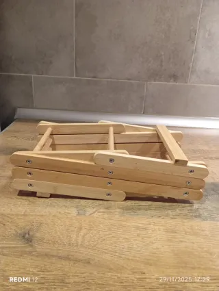 Botellero de bambú para 5 botellas