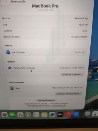 MACBOOK PRO M1 16GB RAM/512 SSD