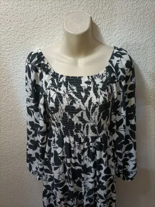 Vestido largo estampado floral