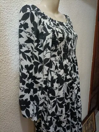 Vestido largo estampado floral