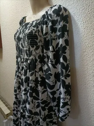 Vestido largo estampado floral