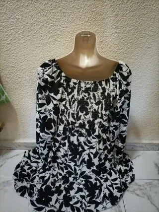 Vestido largo estampado floral