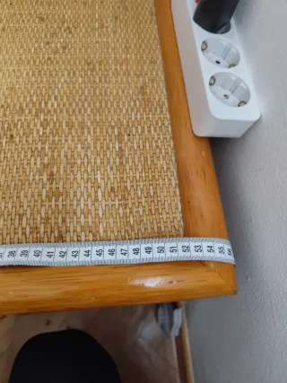 Mesillas de noche y cabecero de bambú