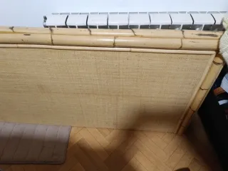 Mesillas de noche y cabecero de bambú