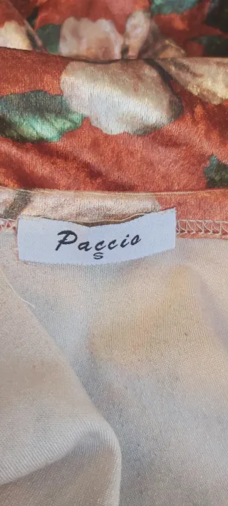 Abito incrociato Paccio vellutino floreale