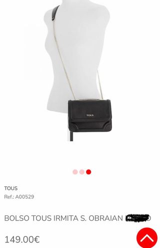 Bolso bandolera Tous Obraian en color azul noche