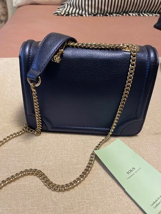Bolso bandolera Tous Obraian en color azul noche