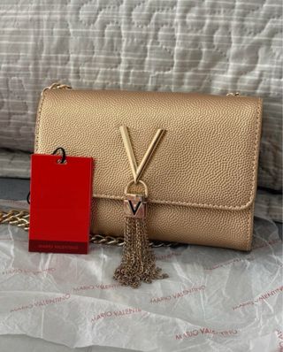 Bolso Clutch Mario Valentino Dorado