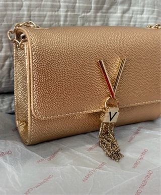 Bolso Clutch Mario Valentino Dorado