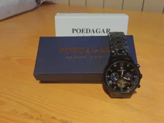Orologio Poedagar Nero e Oro di Lusso da Uomo