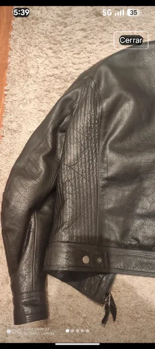 Chaqueta de cuero BMW para moto