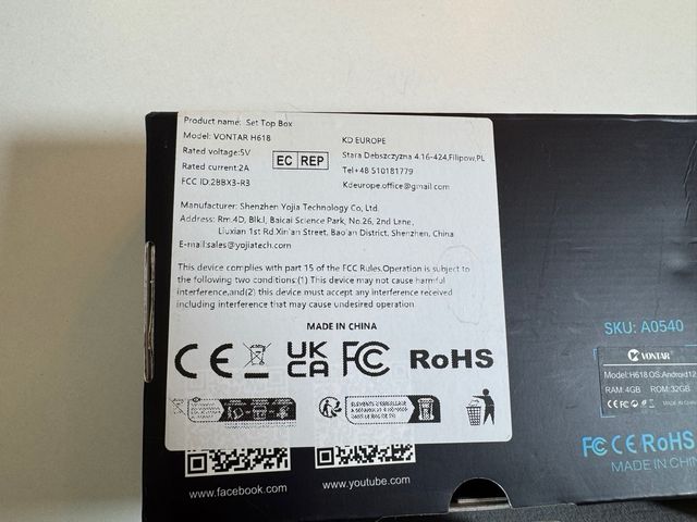 TV Box Android 12 VONTAR 4K + Regalo