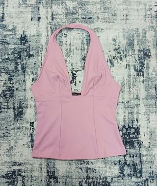 Top Rosa Halter Urban Classics Talla Única