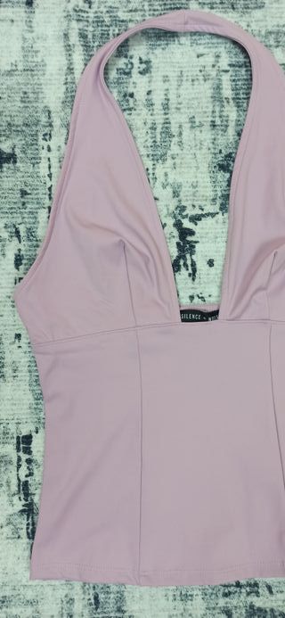 Top Rosa Halter Urban Classics Talla Única