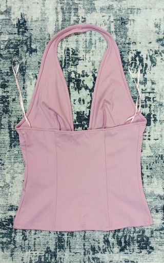Top Rosa Halter Urban Classics Talla Única