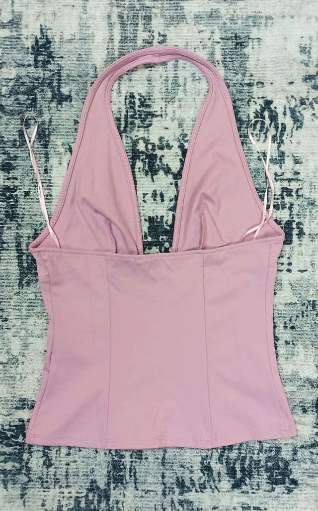 Top Rosa Halter Urban Classics Talla Única