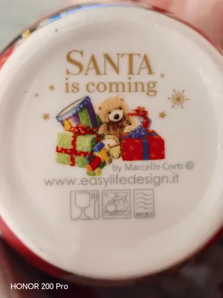 Tazza, cucchiaino e sottobicchiere Natale