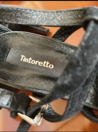 Sandalias Tintoretto Terciopelo Negro