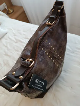 Bolso Noco Marrón con Tachuelas