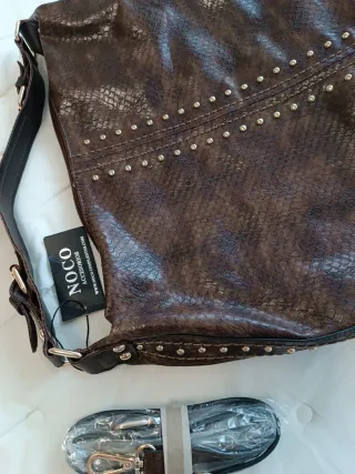 Bolso Noco Marrón con Tachuelas
