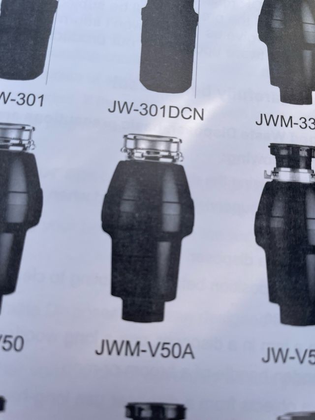 Triturador de basura VEVOR JW-V50A