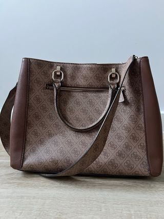 Bolso Guess Marrón y Blanco