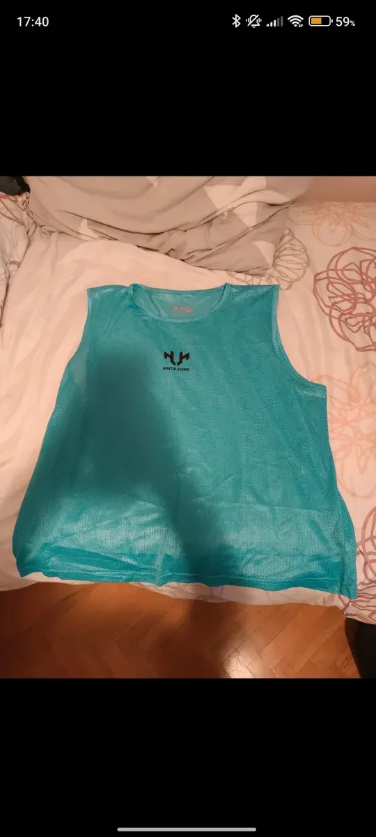 Peto deportivo Messi color turquesa