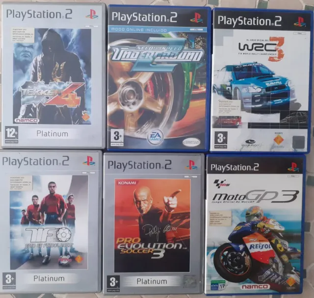 6 Giochi PS2: Tekken 4, NFS Underground, WRC3, Tif