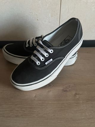 Zapatillas Vans plataforma negras