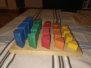 Juego de construcción madera niños