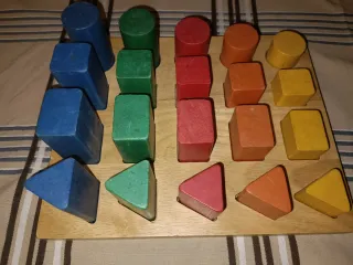 Juego de construcción madera niños