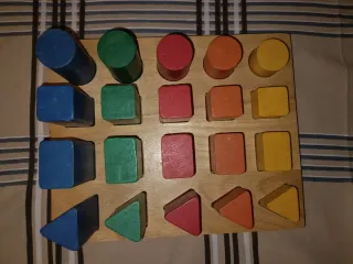 Juego de construcción madera niños