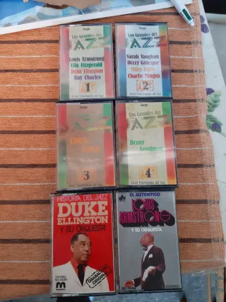 Lote 6 Cintas Cassette Jazz Grandes Intérpretes